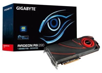 Лот: 4033416. Фото: 1. 4Gb GigaByte Radeon R9 290 512... Видеокарты