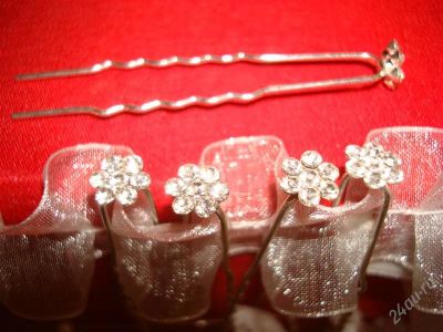 Лот: 1179686. Фото: 1. Шпильки с мелкими цветочками из... Другое (свадебная мода)