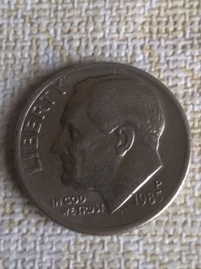 Лот: 18929714. Фото: 1. сша 10 центов ( 1 дайм) 1985-Р-... Америка