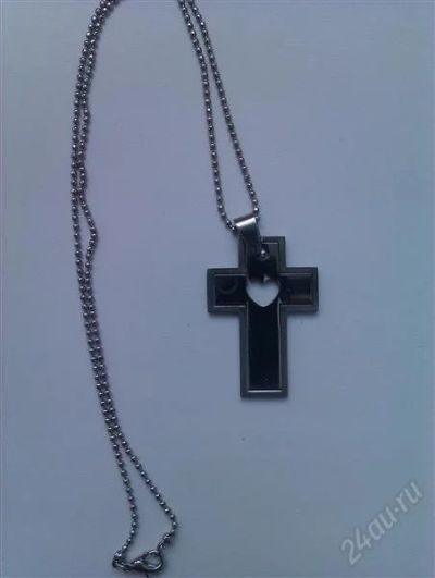 Лот: 1960653. Фото: 1. Крест, цепочка, кулончик, подвеска. Кулоны, подвески