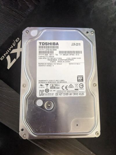 Лот: 21731218. Фото: 1. Жёсткий диск Toshiba 500Gb. Жёсткие диски