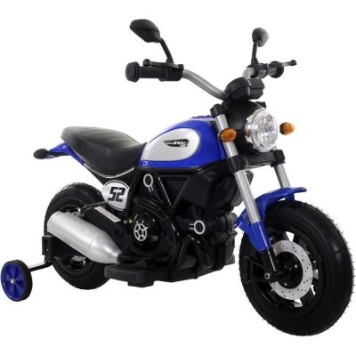Лот: 21317757. Фото: 1. Детский мотоцикл Qike Чоппер синий... Электромотоциклы