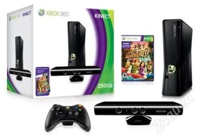 Лот: 1028231. Фото: 1. Продам xbox-360 с сенсором Kineсt... Игровые приставки, консоли
