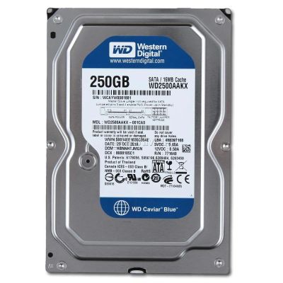 Лот: 3720393. Фото: 1. Жесткий диск SATA-3 250Gb WD Blue... Жёсткие диски (HDD)