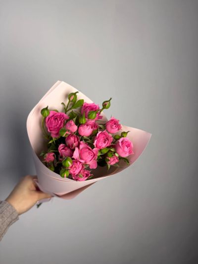 Лот: 25764882. Фото: 1. 2. Букет-комплимент из кустовых... Свежие цветы