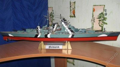 Лот: 2151700. Фото: 1. Модель корабля Bismark. Судомоделизм