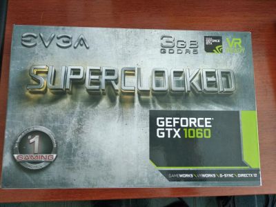 Лот: 15717671. Фото: 1. GTX 1060 EVGA Superclocked 3 gb. Видеокарты