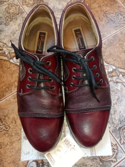 Лот: 18951626. Фото: 1. Элитные бордовые мужские туфли... Кеды, кроссовки, слипоны