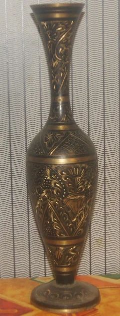 Лот: 5158381. Фото: 1. Ваза индийская. Предметы интерьера и быта