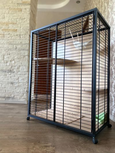 Лот: 23521971. Фото: 1. Уникальная Клетка с двойным полом. Домики, переноски, клетки, когтеточки