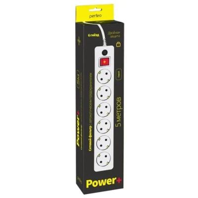 Лот: 25799961. Фото: 1. Сетевой фильтр Perfeo «POWER... Удлинители, тройники, сетевые фильтры