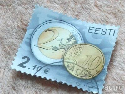 Лот: 10416779. Фото: 1. Марка 2.10 евро Эстония 2011 монеты... Марки