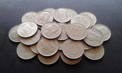 Лот: 9346205. Фото: 1. 23 монеты Бельгии ( 1fr. Церера... Наборы монет