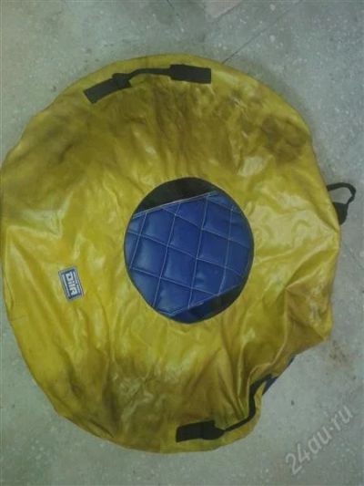 Лот: 2412937. Фото: 1. оргомная плюшка надувная-санки. Санки, снегокаты, ледянки, аксессуары