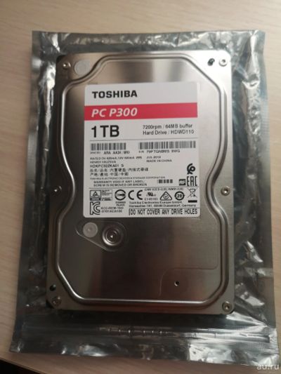Лот: 17813985. Фото: 1. Жёсткий диск ( hdd ) 1tb Toshiba... Жёсткие диски