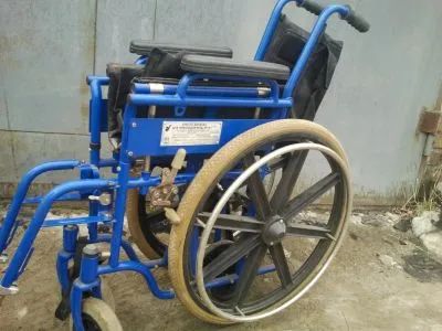 Лот: 20973277. Фото: 1. Инвалидная коляска складная б... Реабилитация, уход за больными