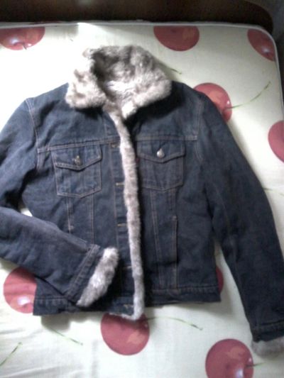 Лот: 3121461. Фото: 1. Куртка джинсовая с мехом. Верхняя одежда