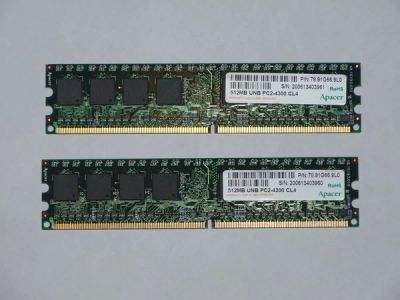 Лот: 5651726. Фото: 1. Память DDR2 Apacer 512 Mb UNB... Оперативная память