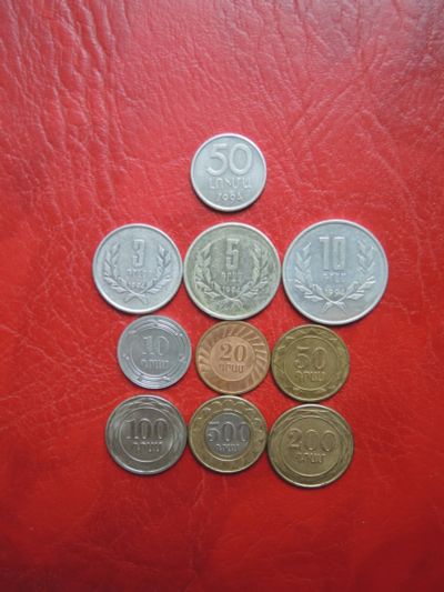 Лот: 20871053. Фото: 1. армянские монеты 10 шт Армения... Страны СНГ и Балтии
