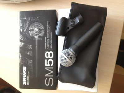 Лот: 3988402. Фото: 1. Микрофон проводной shure sm58... Студийные микрофоны, радиомикрофоны и радиосистемы