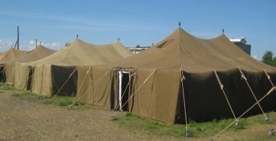 Лот: 21760321. Фото: 1. Армейская палатка 10х7 м. Палатки, тенты