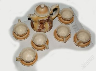 Лот: 1289839. Фото: 1. Чайный сервиз "Осень". Сервизы, наборы посуды