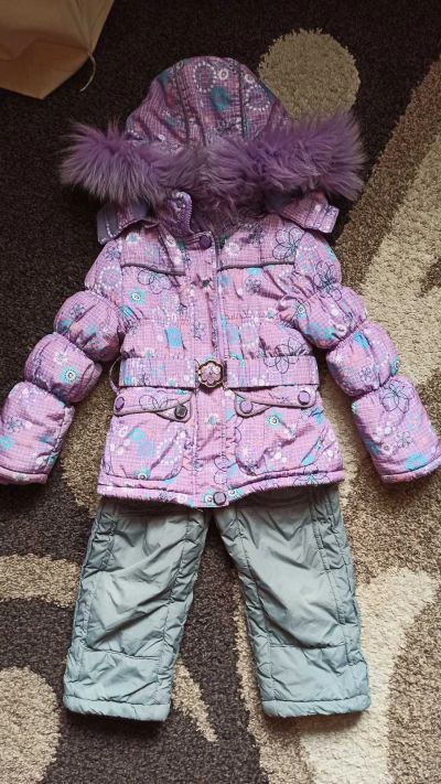 Лот: 18253964. Фото: 1. Зимний комплект-тройка для девочки... Костюмы, пиджаки, комбинезоны