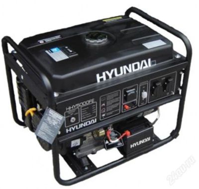 Лот: 2837204. Фото: 1. Бензиновый генератор Hyundai HHY... Бензо-, мотоинструмент