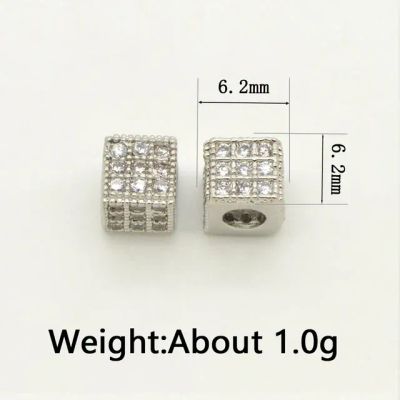 Лот: 25946635. Фото: 1. Бусины с фианитами разделители... Материалы для ручной работы