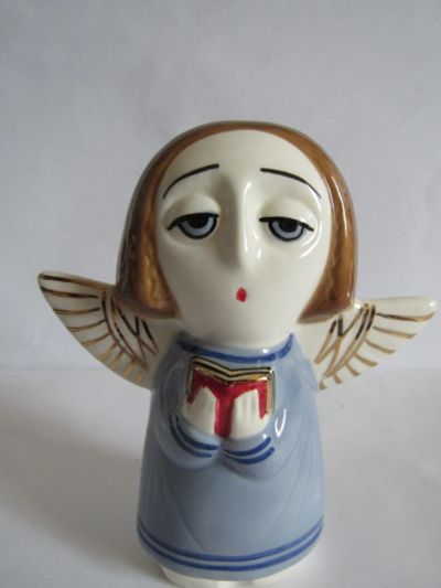 Лот: 18826331. Фото: 1. Ангел с молитвенником ,авторская... Скульптуры