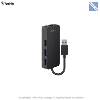 Лот: 21439189. Фото: 1. Разветвитель портов Belkin USB-3... USB хабы