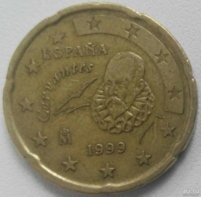 Лот: 14715300. Фото: 1. 20 евроцентов 1999 Испания (679... Европа