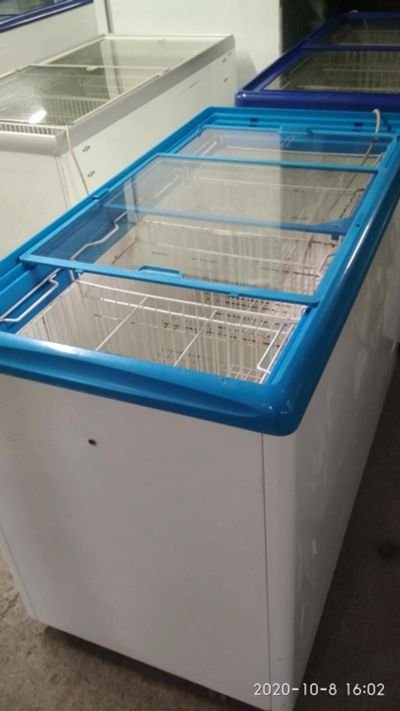 Лот: 16680733. Фото: 1. Морозильный ларь ант-400 стекло... Холодильное