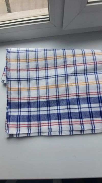 Лот: 25885625. Фото: 1. Ткань полотенечная х/б, Отрез... Ткани, нитки, пряжа