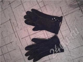 Лот: 571571. Фото: 1. Перчатки замшевые женские. Верхняя одежда