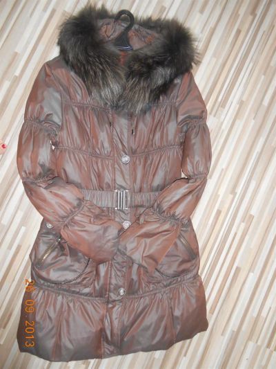 Лот: 3217827. Фото: 1. отличный пуховик для беременной... Верхняя одежда
