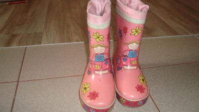 Лот: 3857192. Фото: 1. резиновые сапоги для девочки 24... Сапоги
