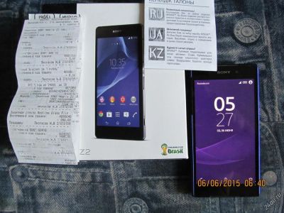Лот: 5700022. Фото: 1. Sony z2 чёрный LTE. Идеальное... Смартфоны