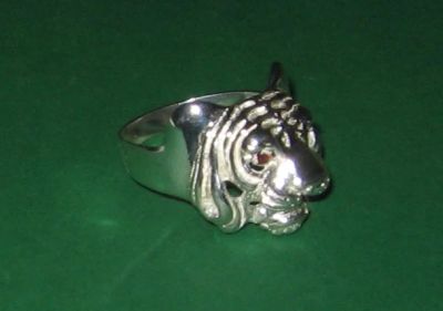 Лот: 18756926. Фото: 1. (№2490) печатка тигр серебро 875прб... Кольца, перстни