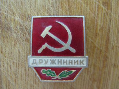 Лот: 14978435. Фото: 1. Значок Дружинник. Другое (значки, медали, жетоны)