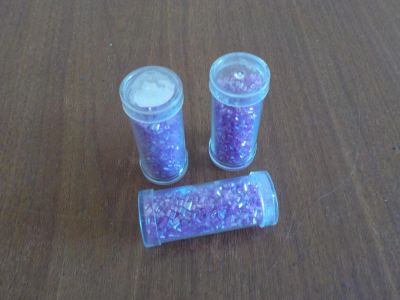 Лот: 7365986. Фото: 1. Бисер: сиреневая рубка. Бисероплетение