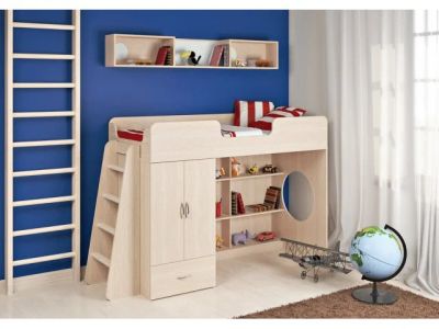 Лот: 3437629. Фото: 1. Детская кровать-чердак Л-3. Цвет... Детские кровати и кроватки