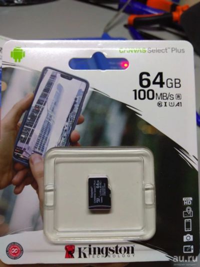 Лот: 16496945. Фото: 1. Micro SD 64Gb\карта MicroSDHC... Карты памяти
