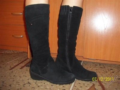 Лот: 1400126. Фото: 1. сапоги женские замшевые зимние. Сапоги