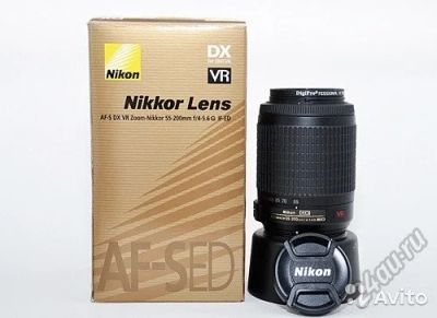 Лот: 5860690. Фото: 1. объектив AF-S DX nikkor 55-200mm... Объективы