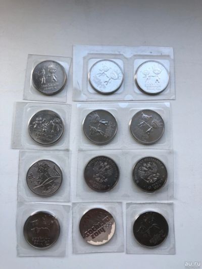 Лот: 16813658. Фото: 1. Монеты Сочи 25 рублей Цена за... Россия после 1991 года