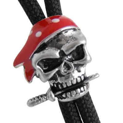 Лот: 4173641. Фото: 1. Бусина-череп №13 (пират в красном... Другое (ювелирные изделия, бижутерия, часы)