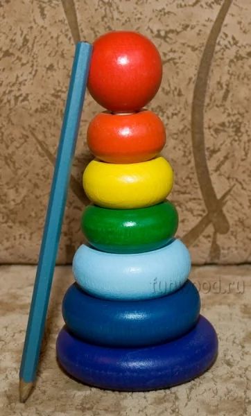Лот: 3864991. Фото: 1. Пирамидка "Семицветик". Развивающие