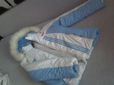 Лот: 4835489. Фото: 1. Куртка "Obralite", бело-голубая... Верхняя одежда