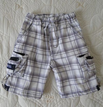 Лот: 5947655. Фото: 1. Стильные шорты Diesel, на кулисках... Брюки, шорты, джинсы